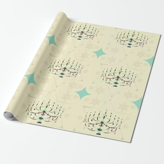 Papel de embalaje de Chanukah (Desenrollado)