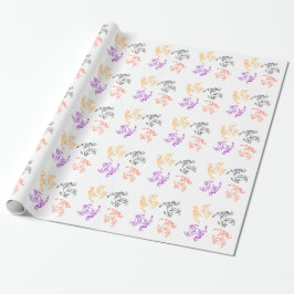 Papel de embalaje de cuatro caballos