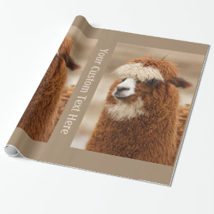 Papel de embalaje de encargo de la alpaca de Brown