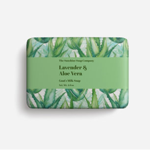 Papel de embalaje de jabón - aloe vera acuarela