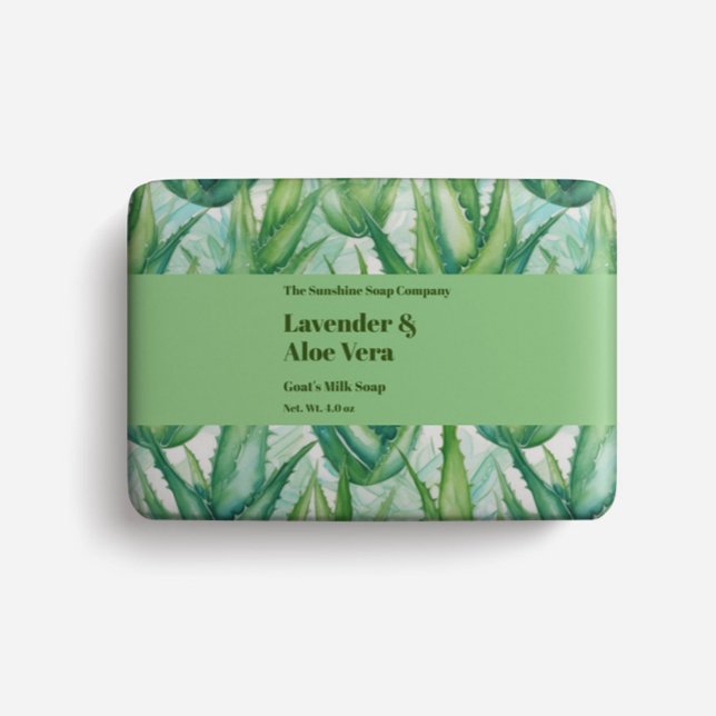 Papel de embalaje de jabón - aloe vera acuarela (Subido por el creador)