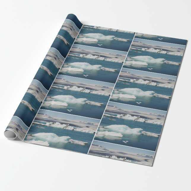 Papel de embalaje de Jokulsarlon Islandia (Desenrollado)