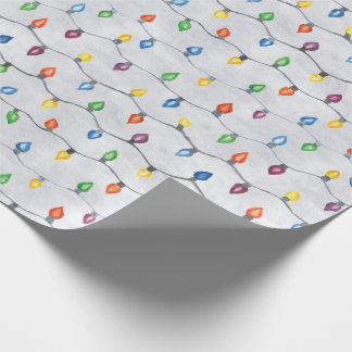 Papel de embalaje de la acuarela de las luces de