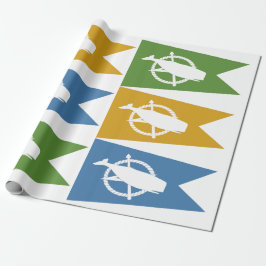 Papel de embalaje de la bandera de Nantucket