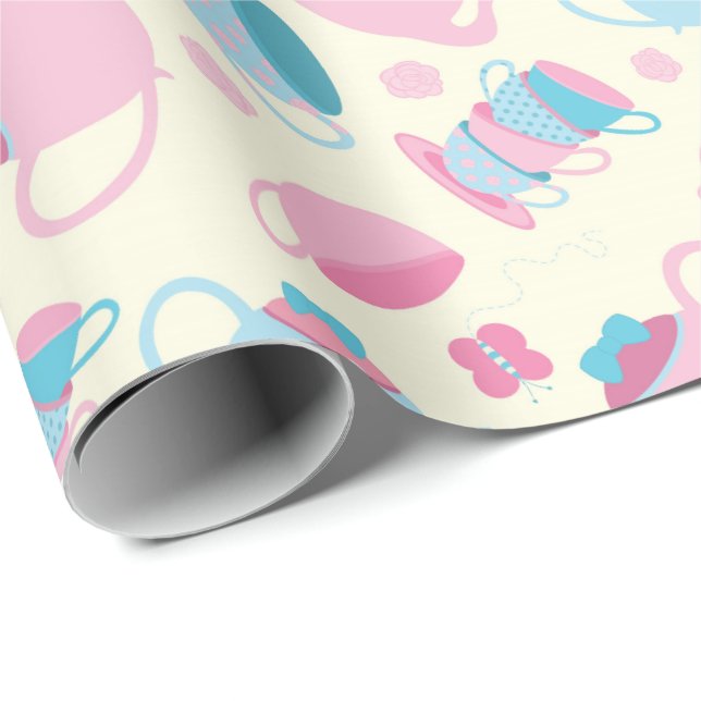 Papel de embalaje de la fiesta del té (Esquina del rollo)