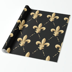 Papel de embalaje de la flor de lis