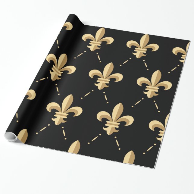 Papel de embalaje de la flor de lis (Desenrollado)