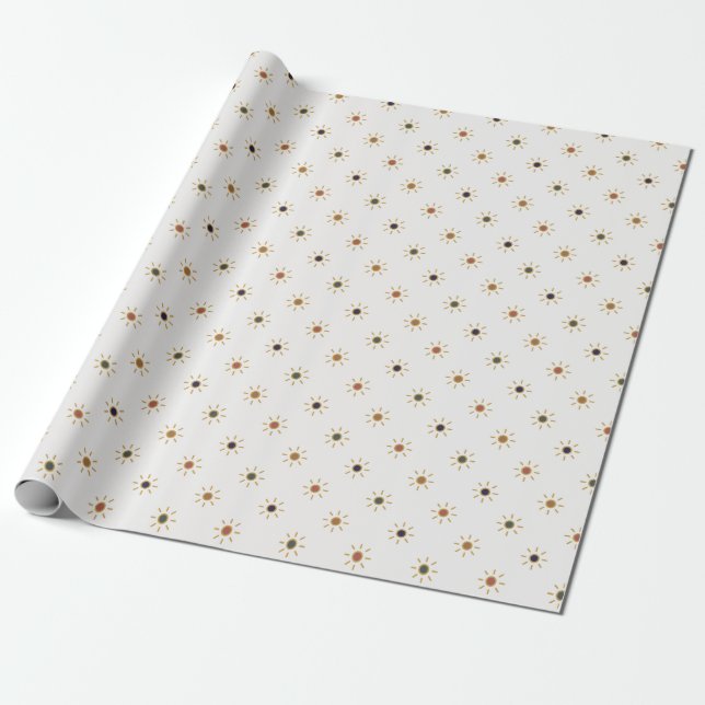 Papel de embalaje de la luz de navidad (Desenrollado)