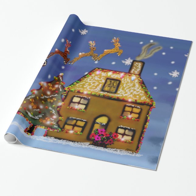 Papel de embalaje de la Nochebuena (Desenrollado)