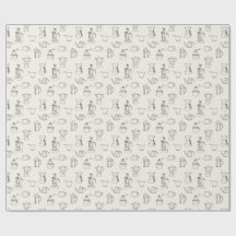 Papel de embalaje de la parafernalia del café