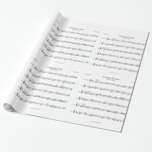 Papel de embalaje de la partitura (Desenrollado)