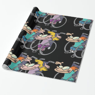 Papel de embalaje de la raza de la silla de ruedas