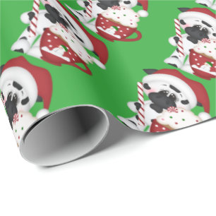 Papel de embalaje de la vaca del cacao del navidad