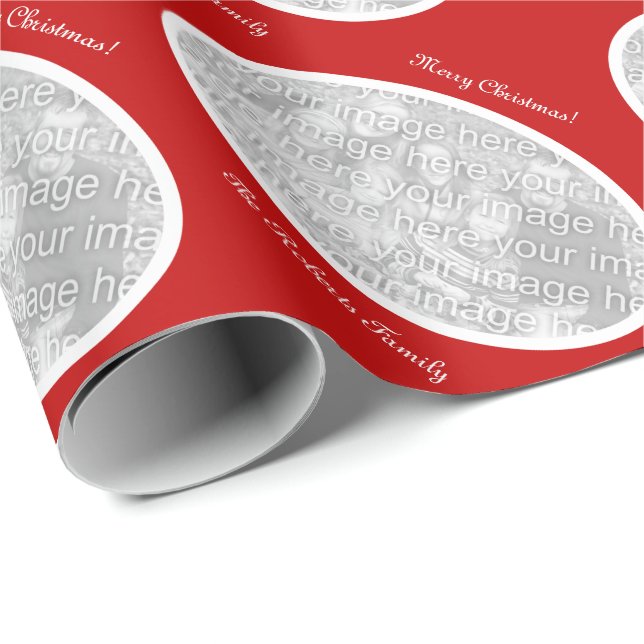 Papel de embalaje de las Felices Navidad con la (Esquina del rollo)