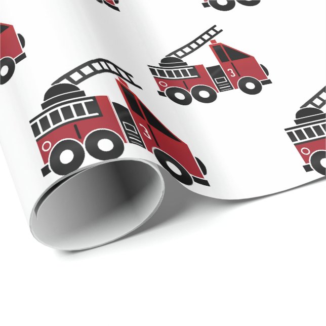 Papel de embalaje de los coches de bomberos (Esquina del rollo)