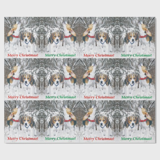 Papel de embalaje de los perritos y de maderas del (Superficie plana)