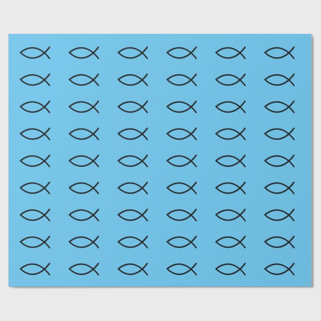 Papel de embalaje de los pescados de Icthus (Superficie plana)