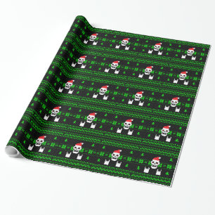 Papel de embalaje de metales pesados del navidad