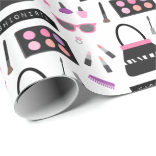 Papel de embalaje de moda de los chicas del modelo