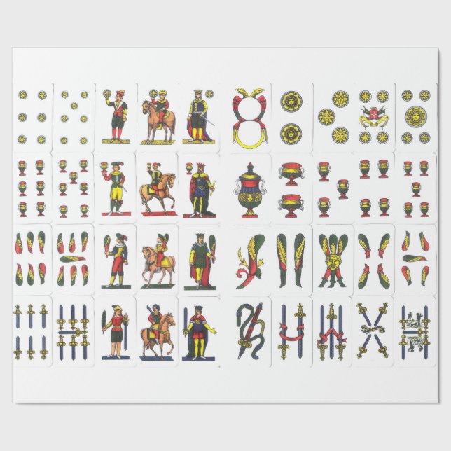 Papel de embalaje de Napoletane de la carta (Costura)