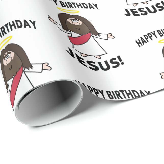 Papel de embalaje de Navidad del navidad de Jesús (Esquina del rollo)
