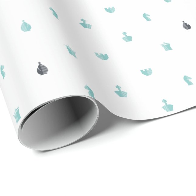 Papel de embalaje del ajedrez (Esquina del rollo)