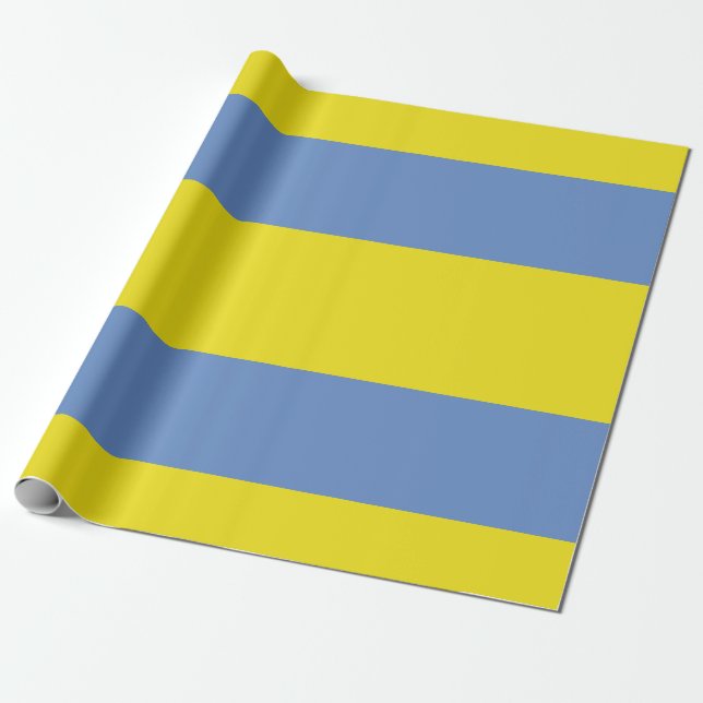Papel de embalaje del amarillo y del azul de cielo (Desenrollado)