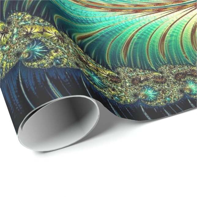 Papel de embalaje del arte 42 del fractal (Esquina del rollo)