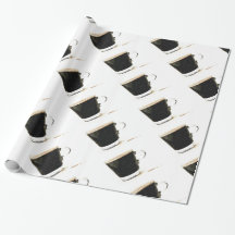 Papel de embalaje del cielo del café express