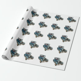 Papel de embalaje del coche antiguo