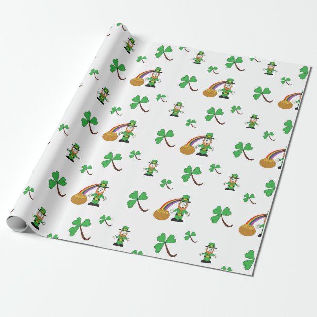 Papel de embalaje del día de St Patrick (Desenrollado)