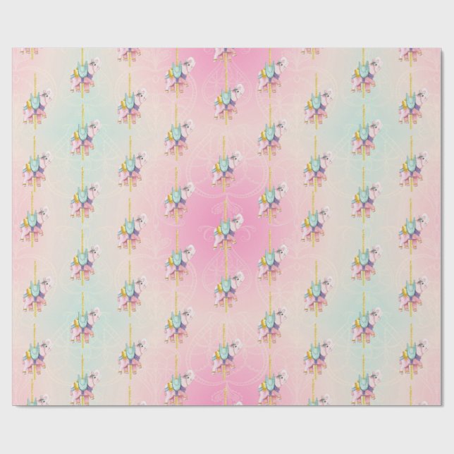 Papel de embalaje del elefante del carrusel de los (Superficie plana)