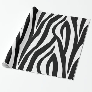 Papel de embalaje del estampado de zebra