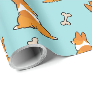 Papel de embalaje del extremo del Corgi