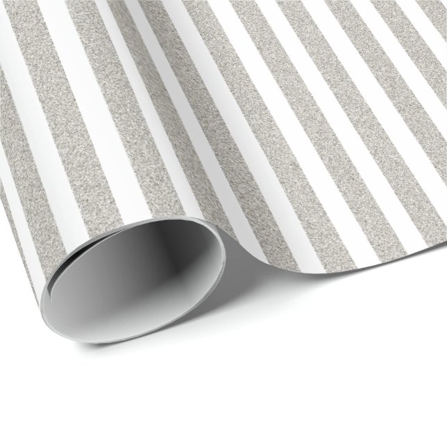 Papel de embalaje del gris de plata (Esquina del rollo)