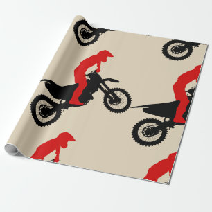 Papel de embalaje del jinete de Motorcross