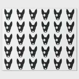 Papel de embalaje del MODELO de BULL TERRIER
