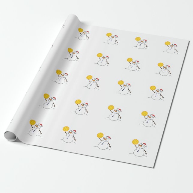 Papel de embalaje del muñeco de nieve del water (Desenrollado)