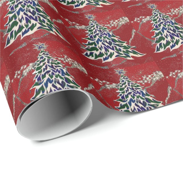 Papel de embalaje del navidad (Esquina del rollo)