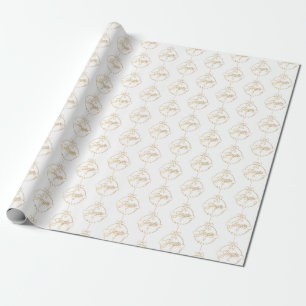 Papel de embalaje del navidad de la roca de Jingle