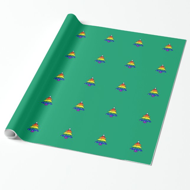 Papel de embalaje del navidad del orgullo del (Desenrollado)