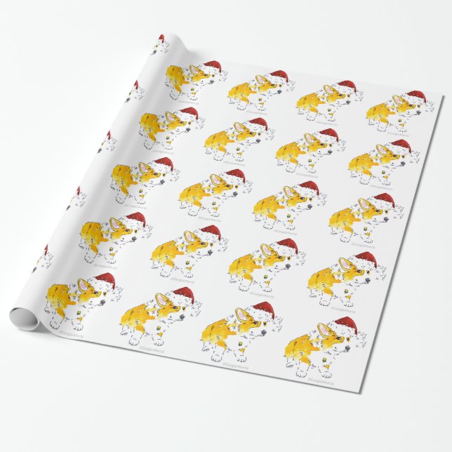 Papel de embalaje del navidad y del día de fiesta (Desenrollado)