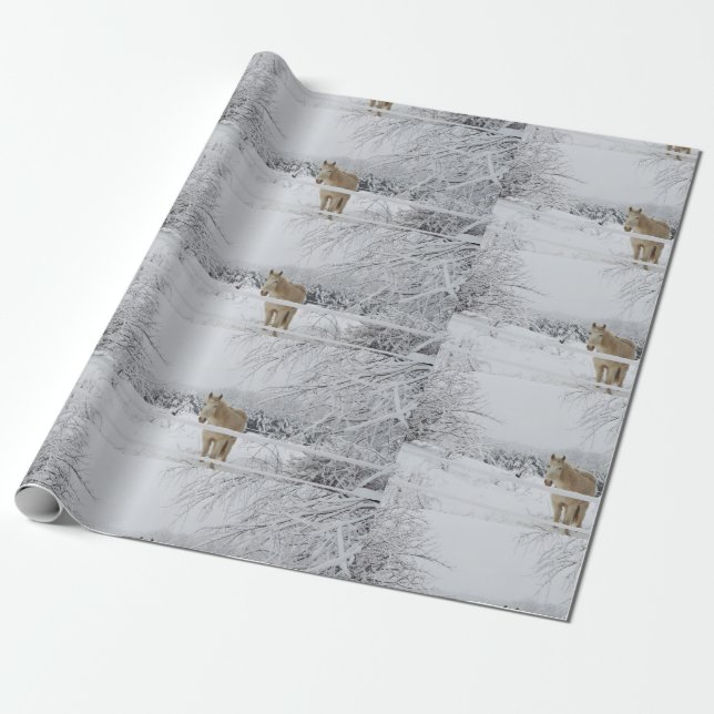 papel de embalaje del paisaje del caballo del (Desenrollado)