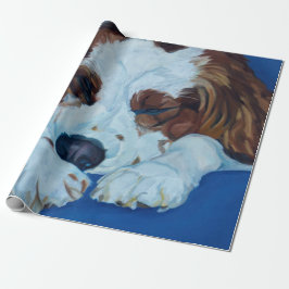 Papel de embalaje del perro de cocker spaniel
