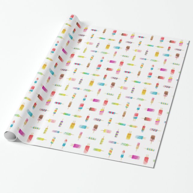 Papel de embalaje del popsicle del helado (Desenrollado)