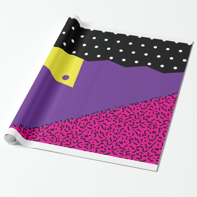 papel de embalaje del retroceso de los años 80 (Desenrollado)