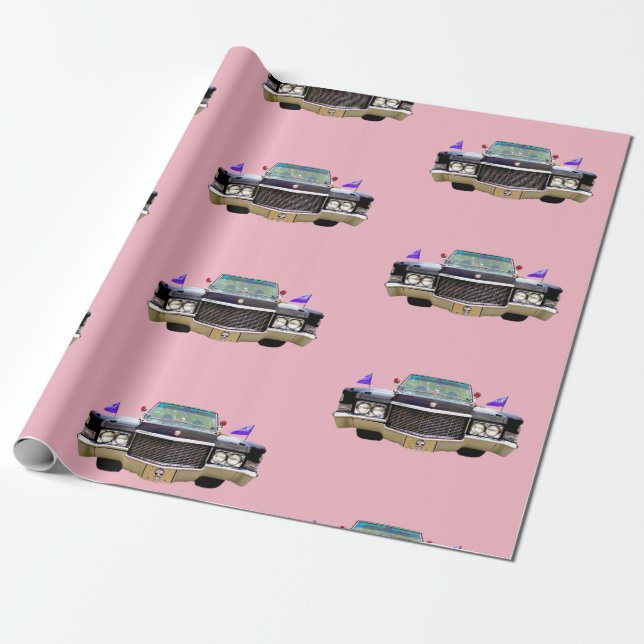 Papel de embalaje del rosa de Elvira (Desenrollado)