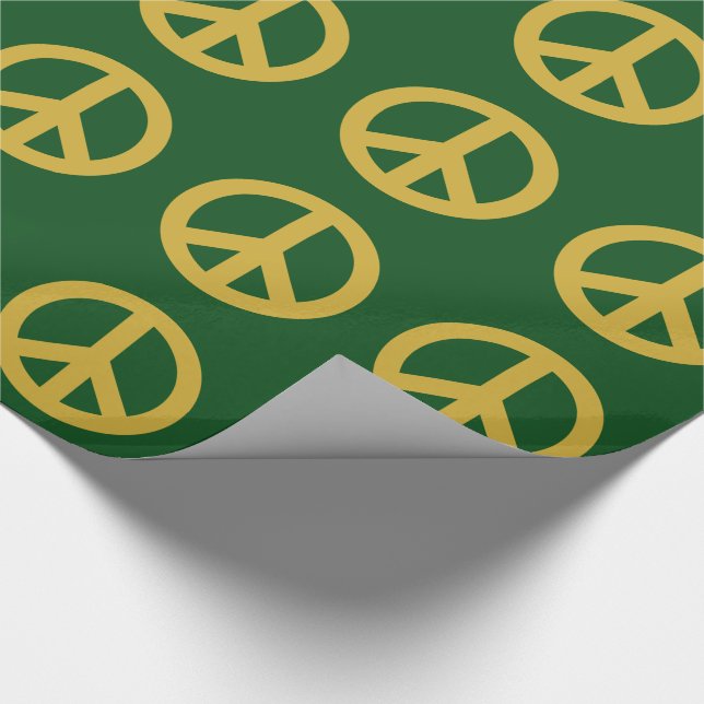 Papel de embalaje del Rótulo del símbolo de paz (Esquina)