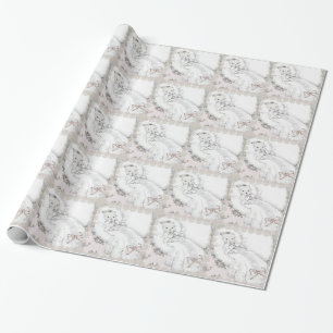 Papel de embalaje elegante de Baby Shower del rosa