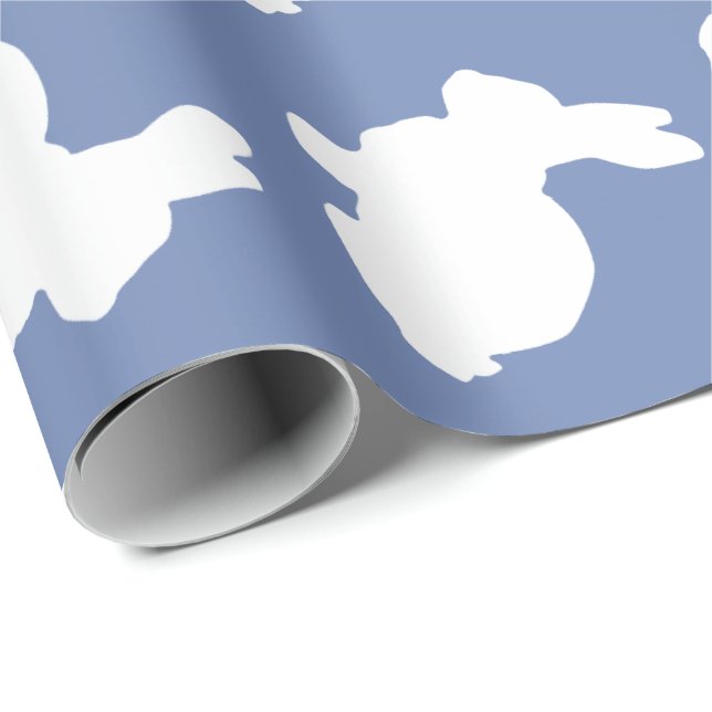 Papel de embalaje elegante del conejito (Esquina del rollo)